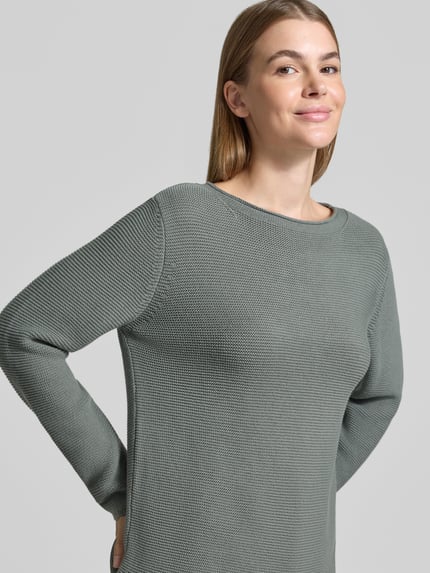 Marc O'Polo sweter z czystej bawełny o kroju regular fit Morski 3