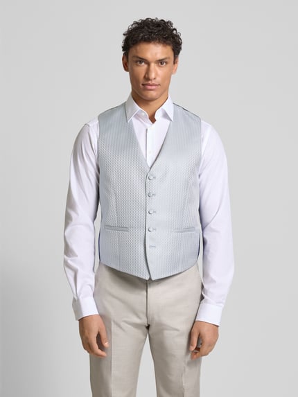 WILVORST Gilet met strookzakken Lichtblauw - 4