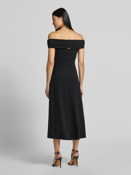 MICHAEL Michael Kors Midikleid im Off-Shoulder-Design mit Stretch-Anteil Black 5