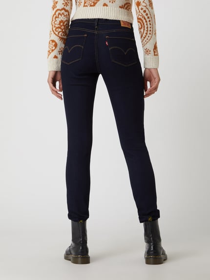 Levi's® 300 Jeansy Skinny Fit z efektem modelowania w 5 kieszeni Ciemnoniebieski 5