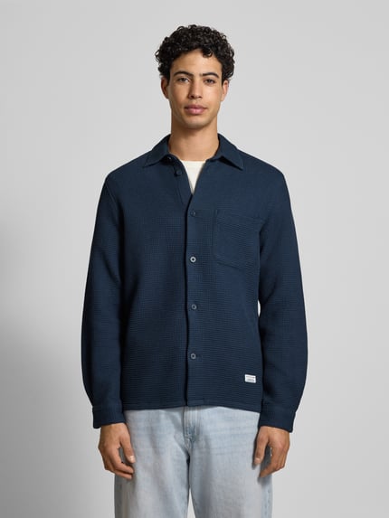 Marc O'Polo DENIM Regular fit vrijetijdsoverhemd van puur katoen Marineblauw - 4