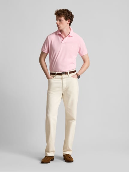 Polo Ralph Lauren Slim Fit Poloshirt aus reiner Baumwolle Rosa 1