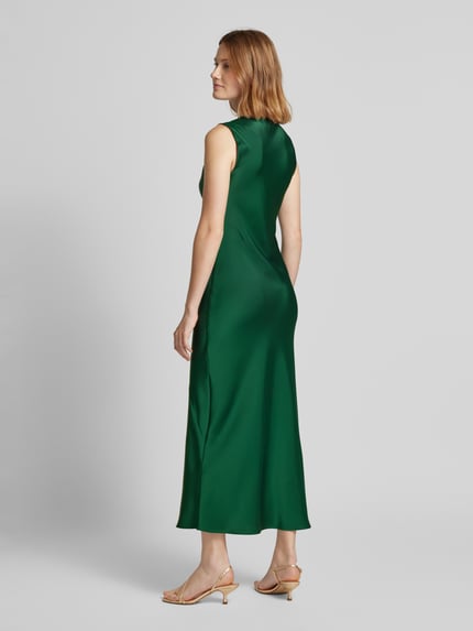 Weekend Max Mara Maxikleid mit V-Ausschnitt Modell 'GIUBBA' Smaragd 5