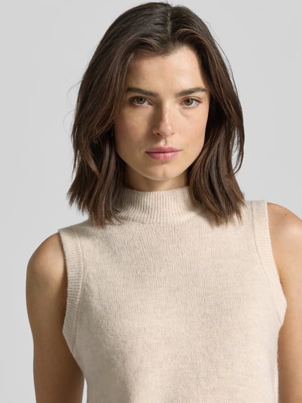 Christian Berg Woman Spencer met ribboorden Beige - 3