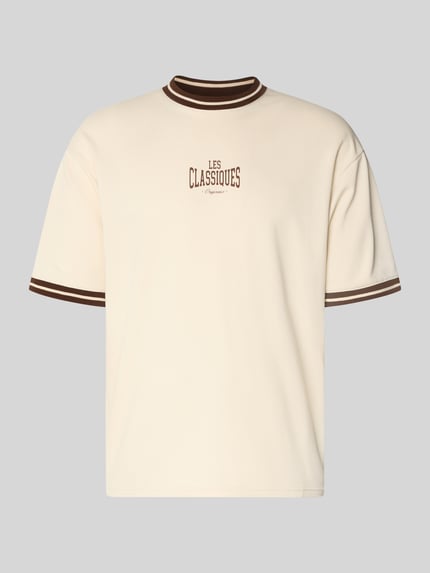 ONLY & SONS Boxy fit T-shirt van pure katoen model 'LES' Offwhite - 2