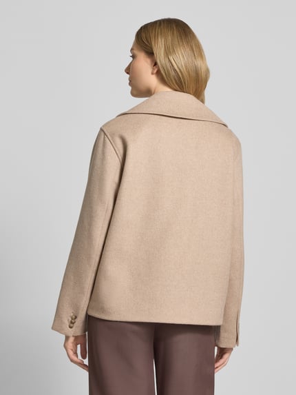 Selected Kurtka o kroju regular fit z mieszanki wełny model ‘ALMA’ Beżowy 5