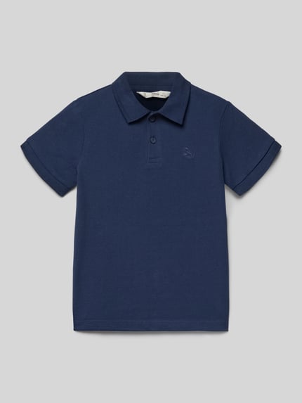 Produktfoto, Poloshirt aus Baumwolle von Mango, Kinder T-Shirt, Dunkelblau, Gerader-Schnitt, Polokragen, Kurzärmelig, Unifarbenes-Design