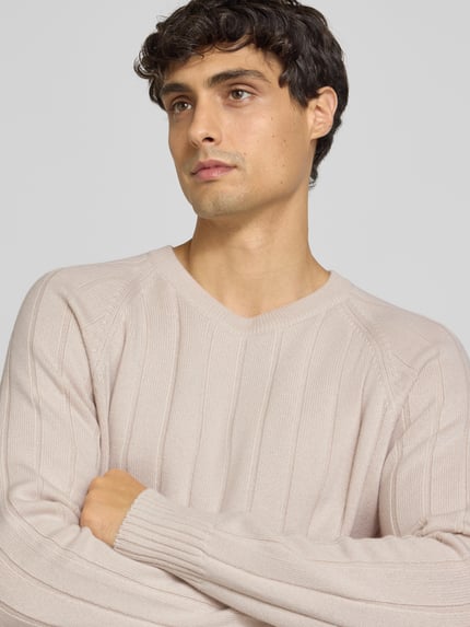 Gran Sasso Wollpullover mit Kaschmir-Anteil Offwhite 3