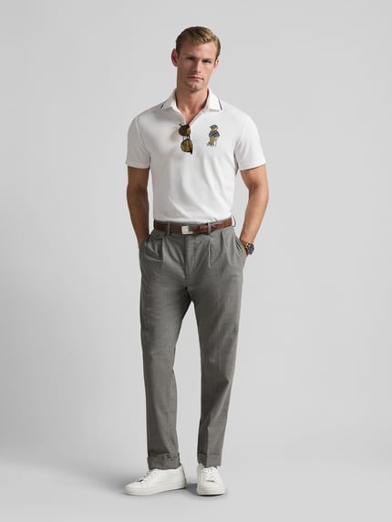 Polo Ralph Lauren Poloshirt mit Polo Bear-Print Weiss 1