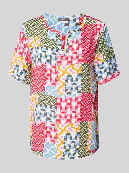 Montego Bluse mit Muster-Mix Rot 2