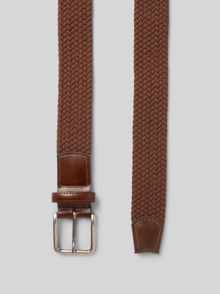 LLOYD Men's Belts Gürtel in Flecht-Optik Cognac 3