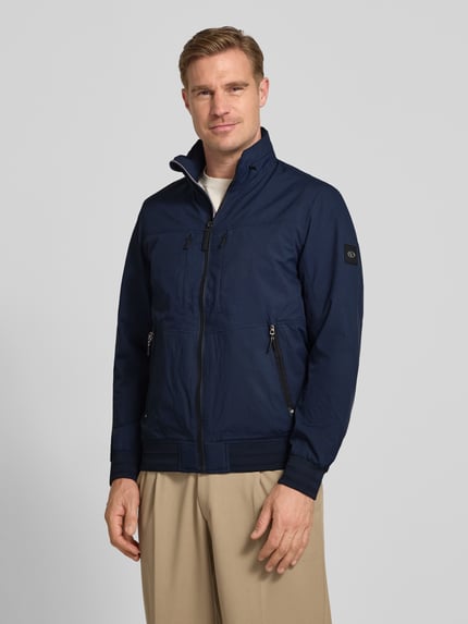 Tom Tailor Regular Fit Funktionsjacke mit Schalkragen Marine 4
