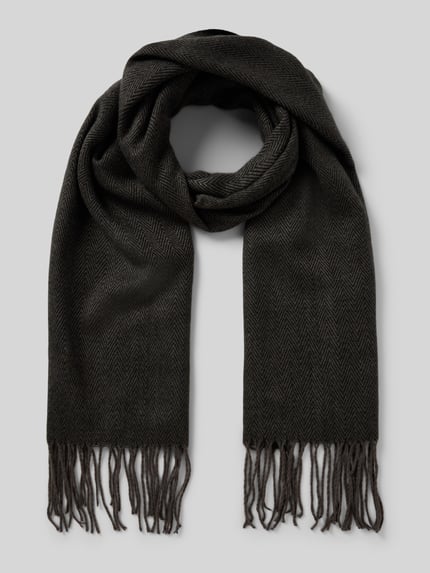 Barts Schal mit Ausfransungen Black 1