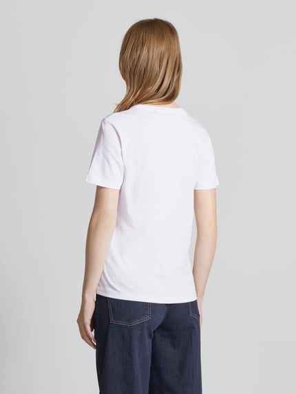 JOOP! Oversized gebreide pullover met col, model 'JUNA' Wit - 5