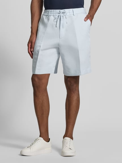 BOSS Regular Fit Bermuda aus Lyocell-leinen-Mix Modell 'C-Peter-RDS-S-263' Hellblau 4