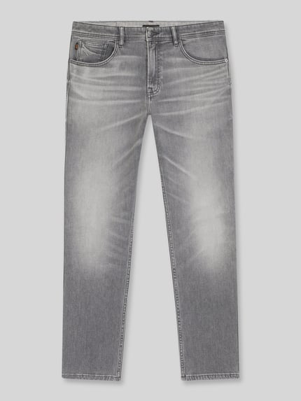 BOSS Orange Regular Fit Jeans aus Baumwoll-Mix Modell "REMAINE" Hellgrau 2