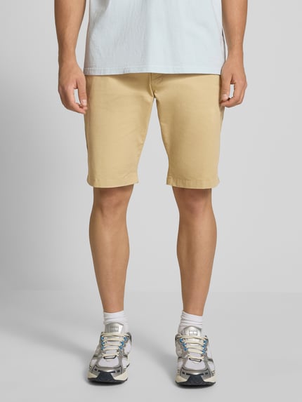 Tommy Jeans Szorty chinosy o kroju slim fit z mieszanki bawełny model ‘SCANTON’ Beżowy 4