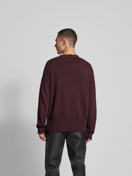 Marni Pullover met gaatjesmotief Bordeaux - 5