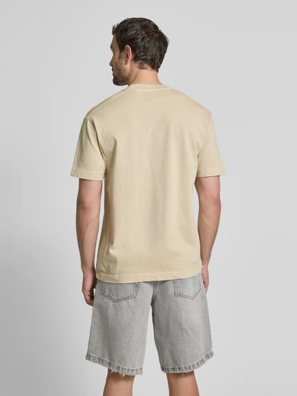Marc O'Polo Relaxed Fit T-Shirt aus reiner Baumwolle Sand 5