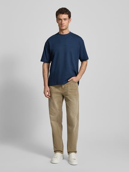 BOSS Orange Regular Fit T-Shirt aus Baumwoll-Mix Modell 'TE_HIVE' Marine 1