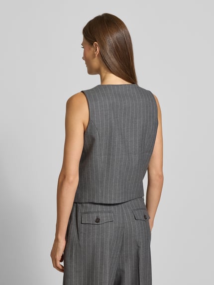 Tommy Hilfiger Shaped Fit Weste mit Viskose-Anteil Hellgrau 5