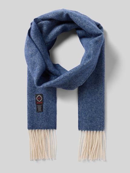 Ascot Schal aus Woll-Kaschmir-Mix Marine 1