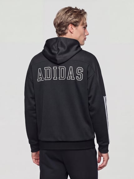 adidas Sportswear hoodie met logo-opschrift achteraan Zwart - 5