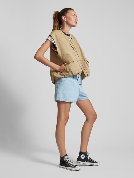 Jake*s Studio Woman Korte jeans met elastische band Lichtblauw gemêleerd - 1