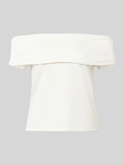 Blouseshirt in off-shoulder-design Shop The Look MANNEQUINE