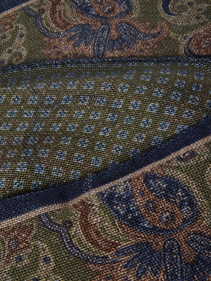 Ascot Wollschal mit Kaschmir-Anteil Oliv 2