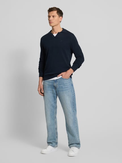 Marc O'Polo Regular fit pullover van puur katoen Marineblauw - 1