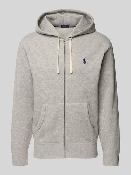 Polo Ralph Lauren Bluza rozpinana z kapturem Jasnoszary melanż 2