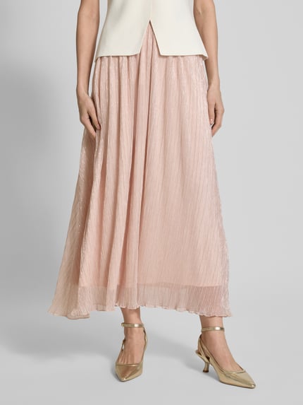 Oui Maxirock mit Strukturmuster Rose 4