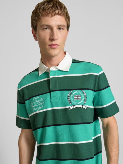 Tommy Jeans Regular Fit Poloshirt aus reiner Baumwolle Gruen 3