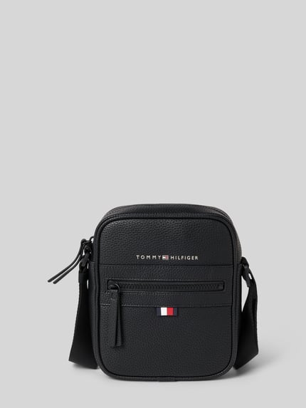 Tommy Hilfiger Torebka na długim pasku z nadrukiem z logo Czarny 2