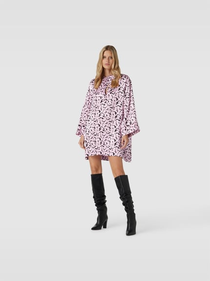 BAUM & PFERDGARTEN Mini-jurk van pure viscose Felroze - 1