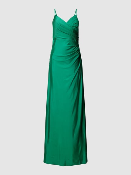 TROYDEN COLLECTION Abendkleid mit Taillenpasse Smaragd 2