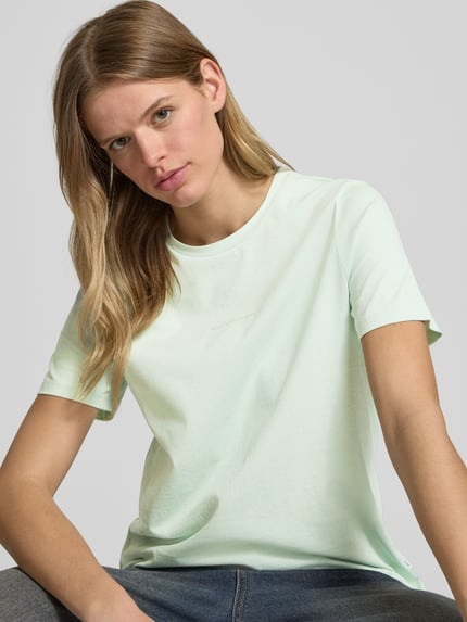 Marc O'Polo DENIM T-shirt z nadrukiem z logo Jasnozielony 3