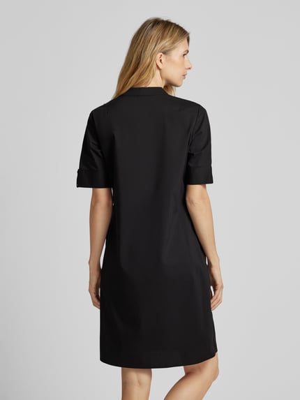 COMMA Knielanges Kleid mit Tunikakragen Black 5