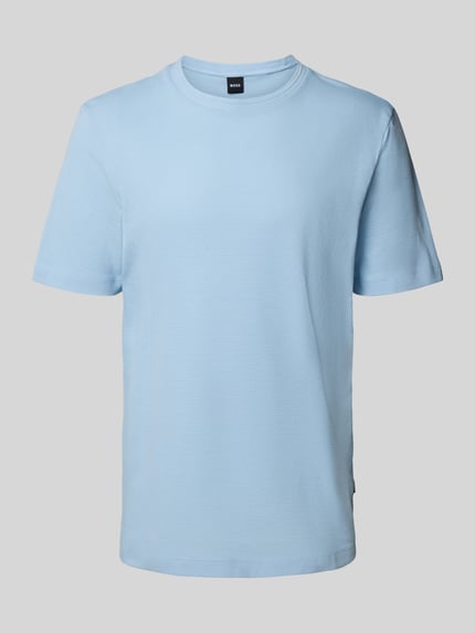 BOSS Regular Fit T-Shirt aus Baumwoll-Mix Bleu 2