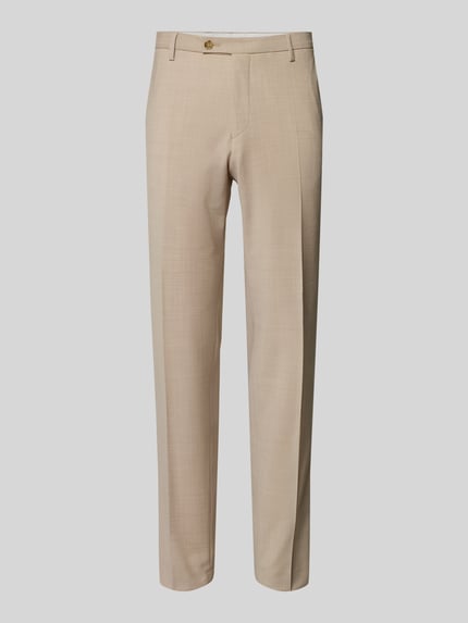 Spodnie garniturowe z czystej wiskozy model 'Cedric' Shop The Look MANNEQUINE