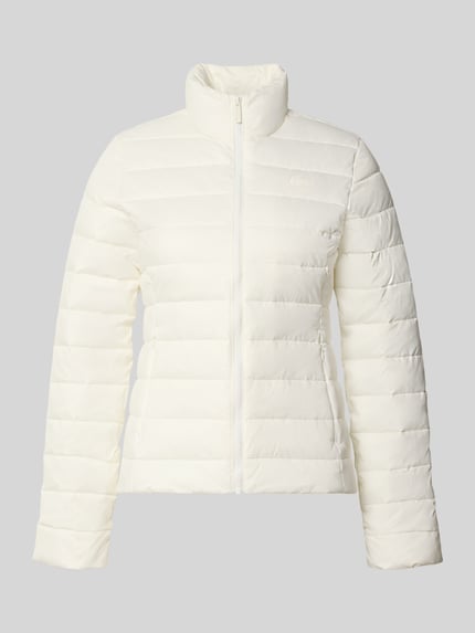 Lacoste Slim Fit Steppjacke mit Logo-Detail Offwhite 2
