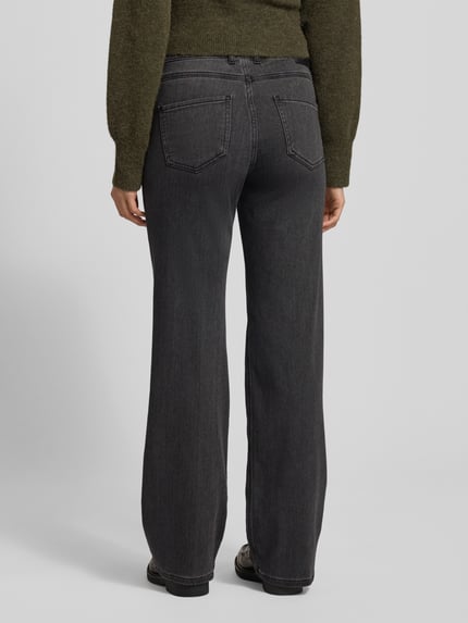 ANGELS Straight fit jeans in 5-pocketmodel, model 'Lara' Antraciet - 5