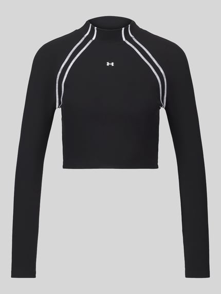 Under Armour Sport-shirt met lange mouwen met contraststrepen 'Motion LS Mock' Zwart - 2