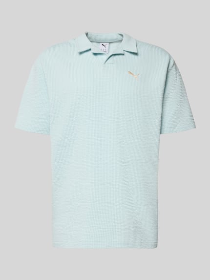 Regular Fit T-Shirt mit Logo-Stitching Shop The Look MANNEQUINE