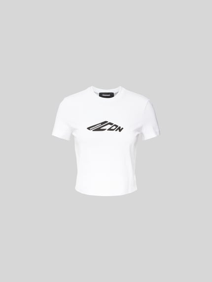 Dsquared2 Kort t-shirt met labelprint Wit - 2