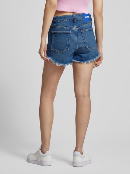 HUGO Blue Regular Fit Jeansshorts im 5-Pocket-Design Modell 'Galara' Jeansblau 5