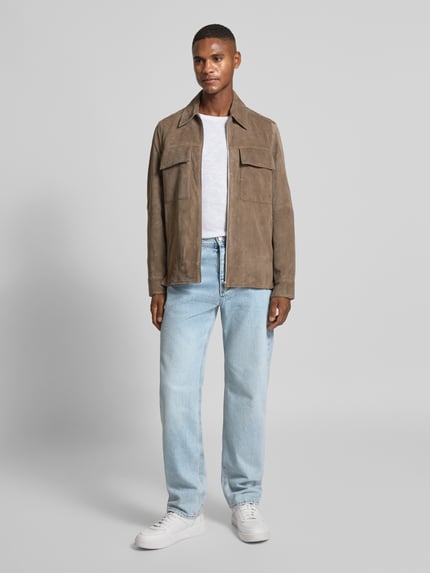 Antony Morato Straight Fit Jeans mit Logo-Applikation Hellblau 1