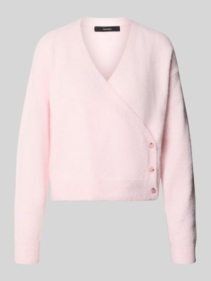 VERO MODA Cardigan mit Wickeloptik Modell 'VMMILINA' Rosa 1