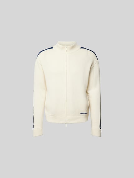 Gebreid jack met geribde boorden Shop The Look MANNEQUINE